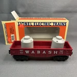 Lionel Wabash Gondola W/ Canisters No. 16392 Gauge. Fixed Price $13.50.