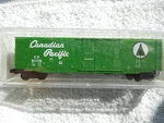 Scale Micro Trains Canadian Pacific 50' Plug Door Standard Boxcar #38220. Fixed Price $14.99.