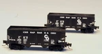 Z-scale Freudenreich Fishbelly Hopper C&o, Chesapeake Ohio 2 Car Set. Fixed Price $449.99.