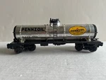 Lionel 6-9354 Gauge Penzoil Tank Car (1980) Silver G.a.t.x.. Fixed Price $14.95.