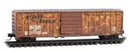 Micro Trains Scale 50' Boxcar Weathered Burlington Northern #249244. Fixed Price $28.74.