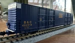 Bluford Shops Scale #87230 86 Quad Door Boxcar Csx-b&o 492018 Ny. Fixed Price $39.99.