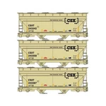 Accurail Scale Acf 2-BAY Covered Hopper 3-PACK Csx 8179. Fixed Price $58.27.