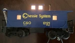 K-line #6121 Gauge Chessie System C&o Illuminated Caboose. Fixed Price $19.99.