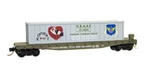 Kentucky Belle Us Army Air Corps 50' Flat Car W/container Mtl# 04500509 Scale. Fixed Price $29.89.