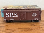 Athearn-english Model Ho Sp&s 40' Boxcar With $6 Brass Wheels Kd's Added!. Fixed Price $16.50.
