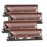 Micro-trains 98300237 Santa Fe Atsf 3-BAY Covered Hopper Freight Car Set. Fixed Price $134.95.