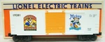 Lionel 6-19281 Mickeys Carrots Hi-cube Boxcar Ln/box. Fixed Price $10.00.