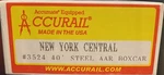 Accurail Ho Scale New York Central 40 Steel Aar Boxcar #3524 Nyc W/. Fixed Price $14.99.