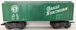 Marx 027/O-GAUGE Post-war Great Northern Railroad Green Box Car Gn 34178 Rtr. Fixed Price $9.95.