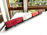 Lionel 2450, X6014, 6050 Double Door Boxcars, Original, No Rust. Fixed Price $32.50.