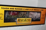 Mth #30-76918 Railking Green Flatcar W/led Lights & Santa Sleigh Reindeer. Fixed Price $89.95.
