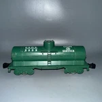 Vintage Marx 027 Gauge C.s.o.x. 2532 Green Plastic Tank Car No Bottom Box -. Fixed Price $9.90.