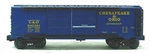 Used K-line K644-1251 C&o Double-door Boxcar W/box. Fixed Price $26.99.