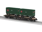 Lionel 2426730 Scale Railway Express Agency 50' Tofc Flatcar 1649 Two Trailers. Fixed Price $151.69.
