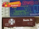 Roundhouse 1106 Santa Fe Railway 40' Aar Modern Box Car #277144. Fixed Price $12.99.