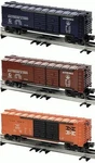 Lionel 6-39227 Double Door Automobile Boxcar 3-PACK Brief Run Time Ex Cond. Fixed Price $72.00.