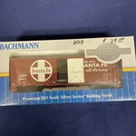 New! Bachmann 16012 40 Box Car Santa Fe. Fixed Price $31.00.