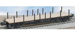 Lionel Norfolk Western 40 W/ Stakes 6-27516 Scale Wood Deck. Fixed Price $79.99.