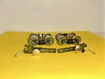 Pr. Weaver 'o' Scale 3R Bettendorf Trucks & Couplers #1. Fixed Price $22.00.