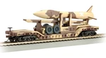 Bachmann 18340 Ho Scale 52' Heavy Duty Depressed Center Flatcar With Missle -. Fixed Price $39.99.