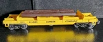 K-line Gauge Lumber Company Operating Car #7401 With Logs. Our XS208. Fixed Price $20.00.