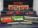 Tyco Ho Train Car Lot Santa Fe Jupiter 84 Boraxo Heinz Bn Crane Caboose + Boxes. Fixed Price $119.99.