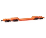 Walthers Ho Scale 81' 8-AXLE Depressed Center Flatcar Santa Fe #90011. Fixed Price $39.82.
